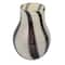 Hello Honey® 7.75" Black & White Striped Glass Vase